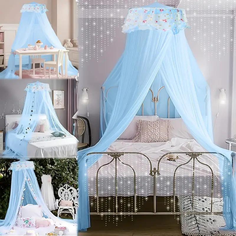 Princess Elegant Interior Decoration Mosquito Net Hanging Dome Palace Wind Surface Installation Tent Shading Net