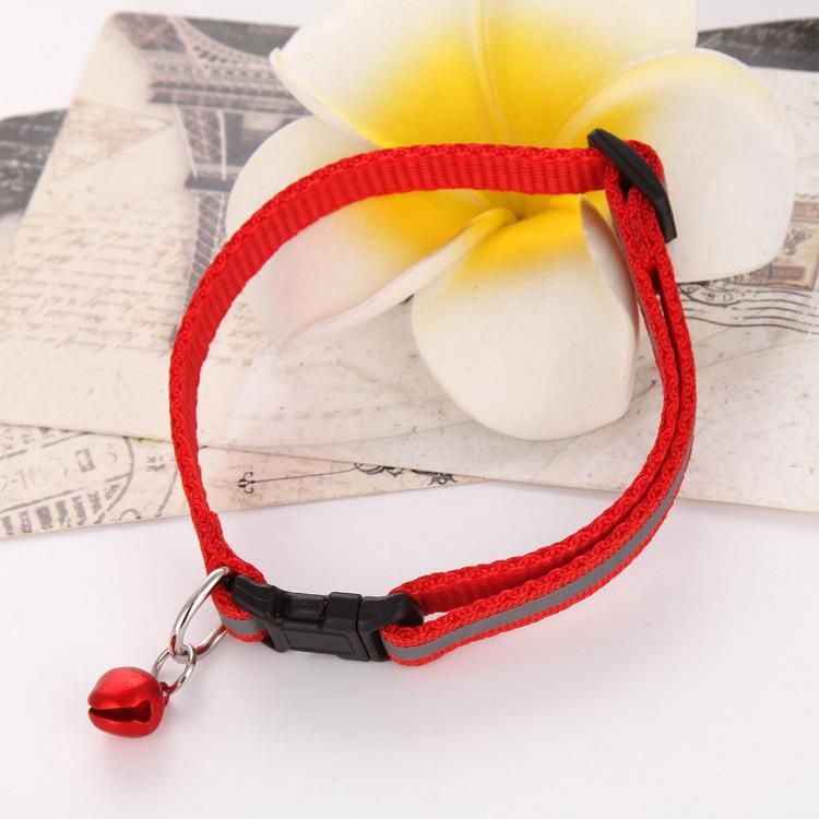 Zgardă Luminoasă cu Dungi de Nailon Pentru Câine Accesorii Animale de Companie Siguranță pe Timp de Noapte Zgardă Reflectorizantă pentru Câine Fluorescentă Colier pentru Câini Mici și Mijlocii