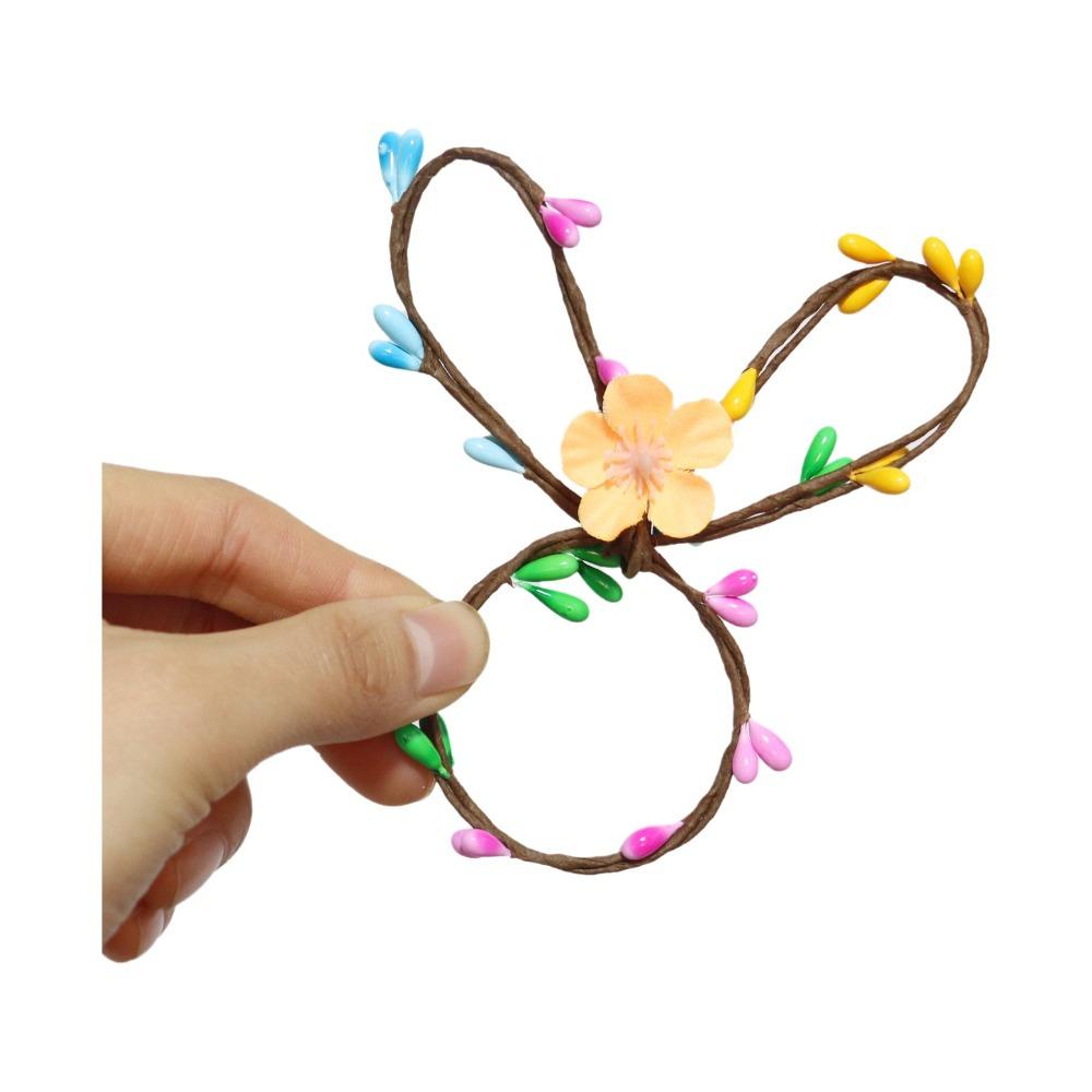 5PCS Bunny Design Festive Napkin Buckle Funny Tissue Holder Easter Napkin Ring  Party Accessory оранжевый