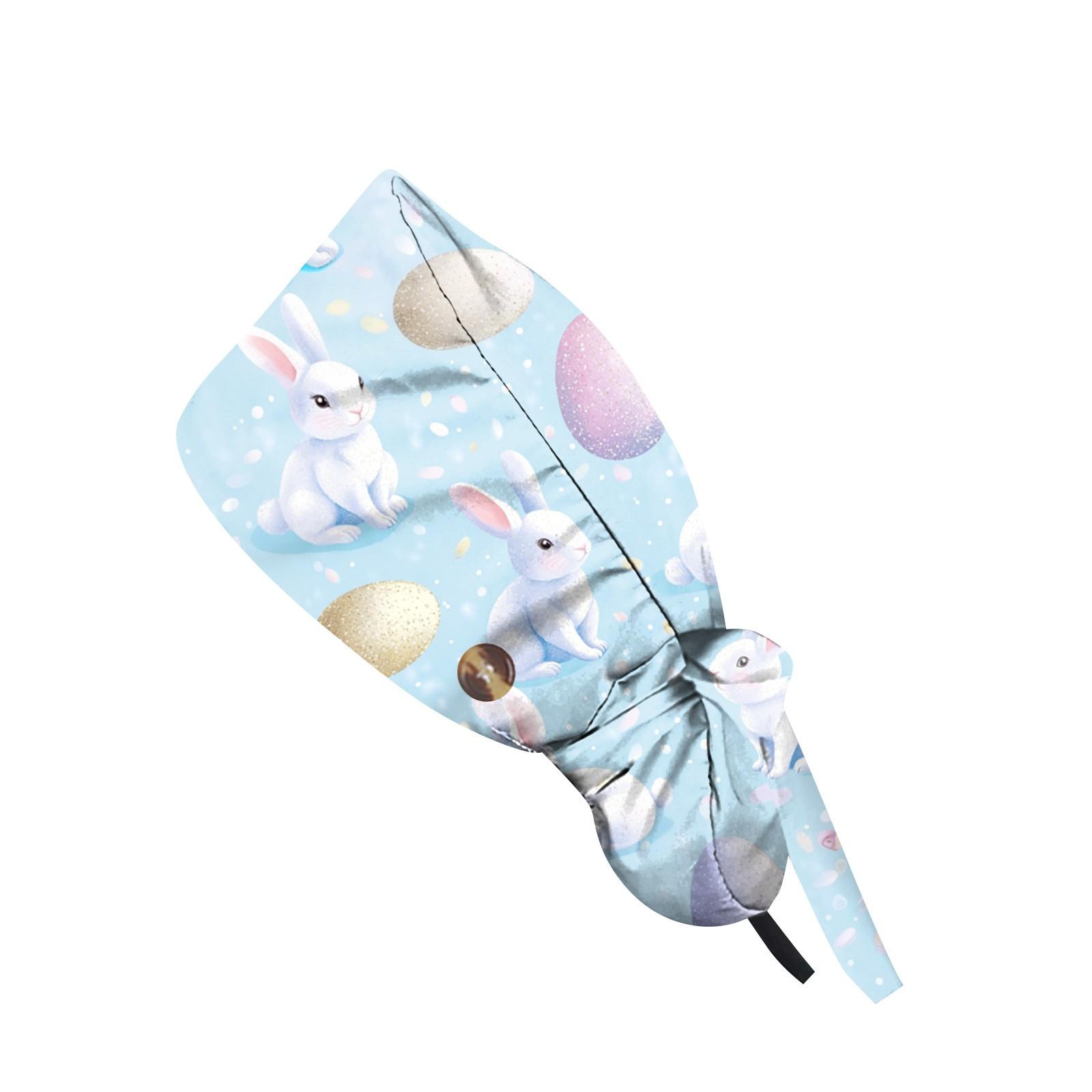 

Модная рабочая кепка с пасхальным принтом, повседневная женская кепка с хвостиком, кепка с мытьем, кепка Baotou One Size синий