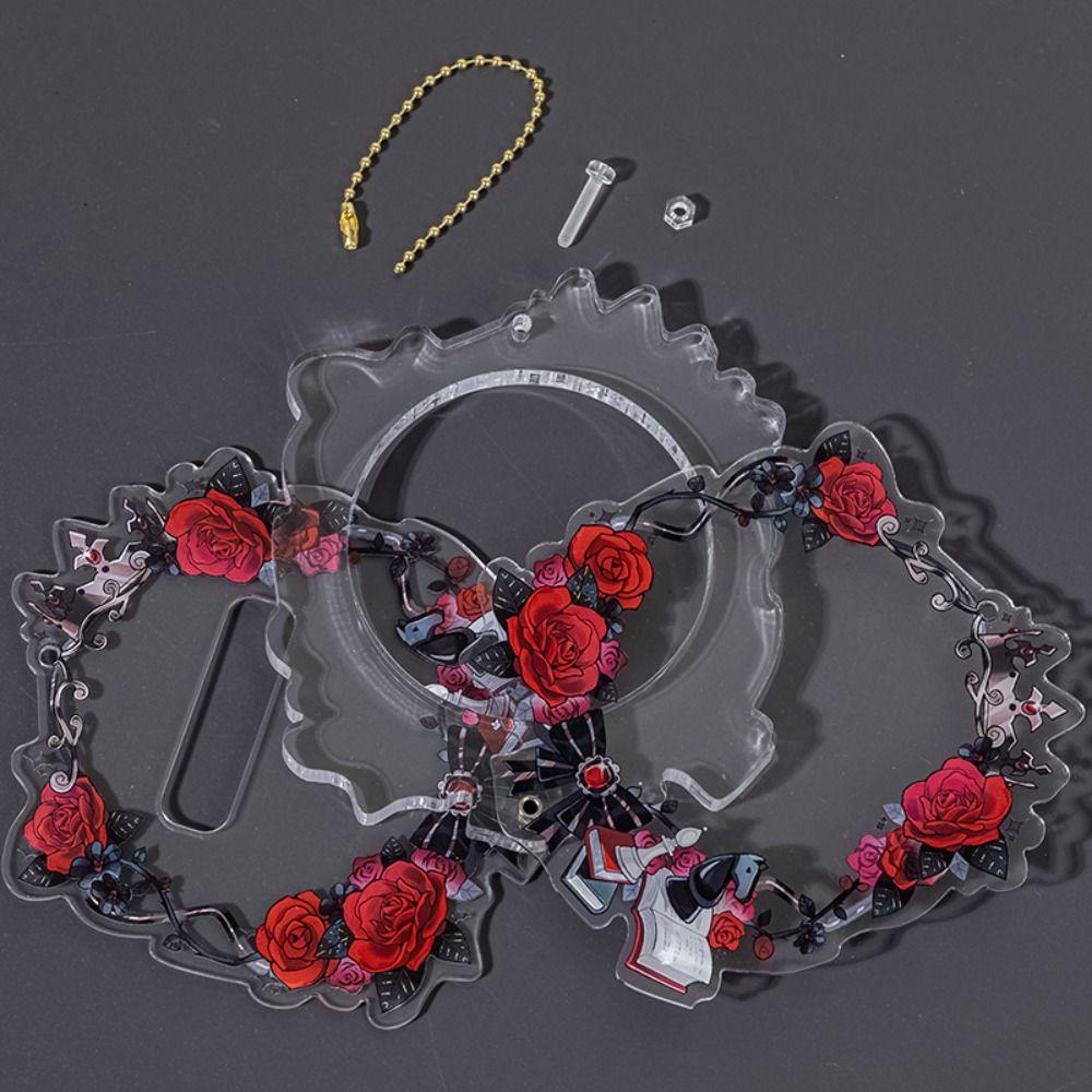 Clear Pins Display Base Creative Acrylic Badge Flower Cute Anime Badge Holder  Backpack Decor