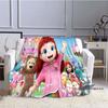 Cartoon Series Rainbow Ruby Children's Blanket Lulu and Bear Cute Blanket Intelligence and Adventure Blanket Photo A-1