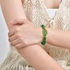Multi-color Transparent Fox Jade Glass Beaded Bracelet, Handmade Braided Rope Charm Lucky Bracelets,Women's Jewelry Gifts
