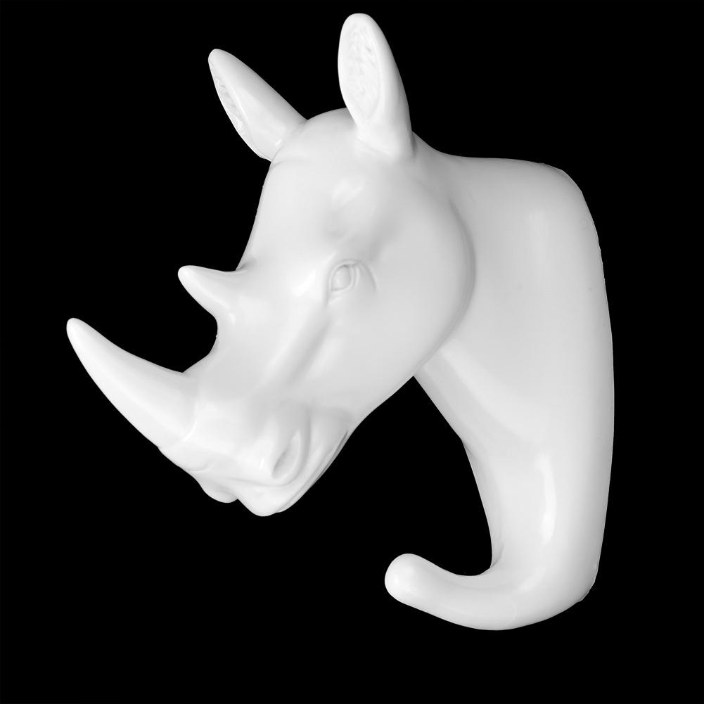 Buy Wallmounted Animal Head Rhinoceros Shape Coat Clothes Rack Hanging Hook Hangers Decorative