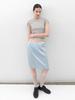 Atelier Nine An Satin Set-Up Lace Tape Banding Midi Skirt (Sk-5107)