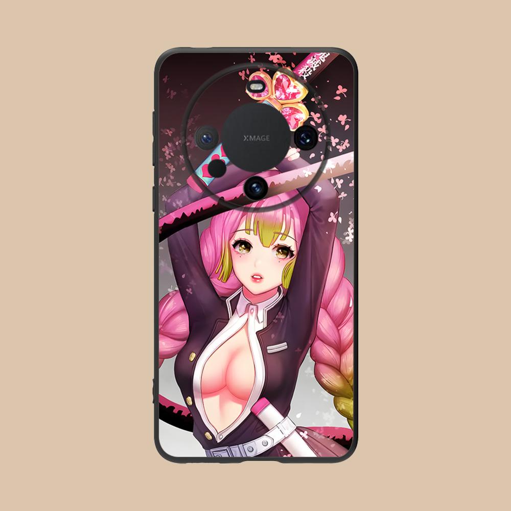 Demon Slayer Mitsuri Phone Case for Huawei Mate 60 50 40 30 20 10 Pro Plus Lite E 5G Colour Protective Luxury Smartphone Pretty