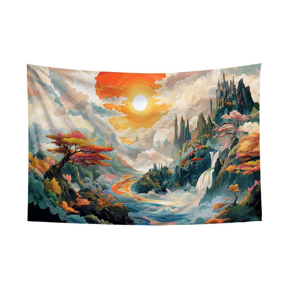 Fluorescent Festival Atmosphere Wall Hanging - Artistic Decoration Cloth
