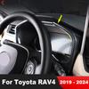 For Toyota RAV4 RAV 4      2024 Carbon Fiber Car Dashboard Trument Frame Cover Trim Interior Accessories