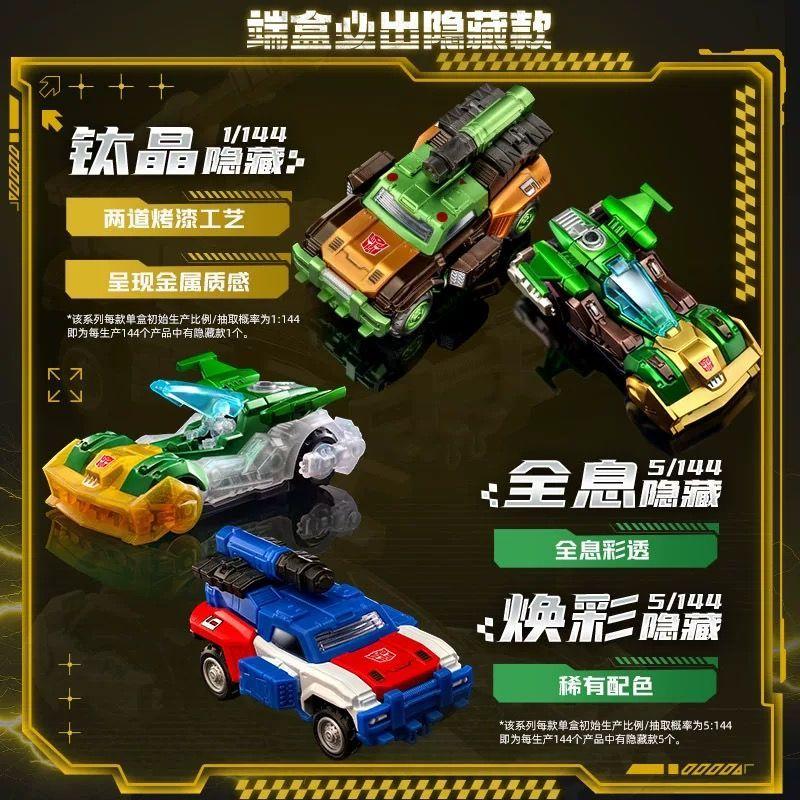 New Wheels 1:64   C02 Optimus Prime Megatron Action Figures Assembled Car Model Collectible Gift