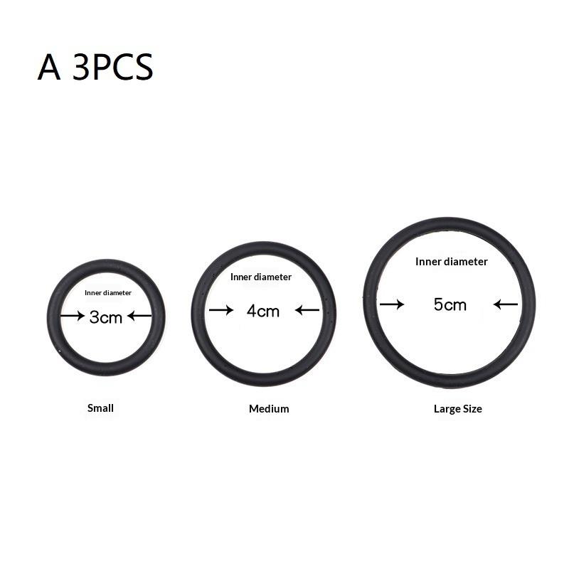 Adjustable Silicone Penis Rings Set for Men - Male Cockring Ejaculation Delay Sex Toy for Couples Adult Fun - 1/3/4/6/7/9Pcs