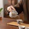 Su's Heritage Ceramic Ink Dragon Tea Set - 1 Pot, 4 Cups