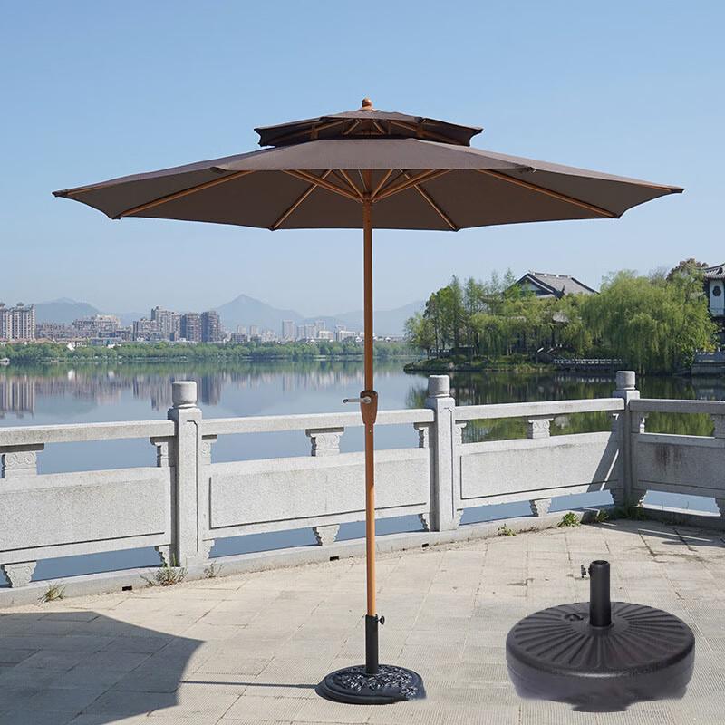 Outdoor Patio Sunshade Umbrella with Steel Frame