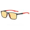 Classic Square Frame Sports Night Vision Men's Reading Glasses Ultra Light Neutral Night Brightening Anti Blue Light Glasses