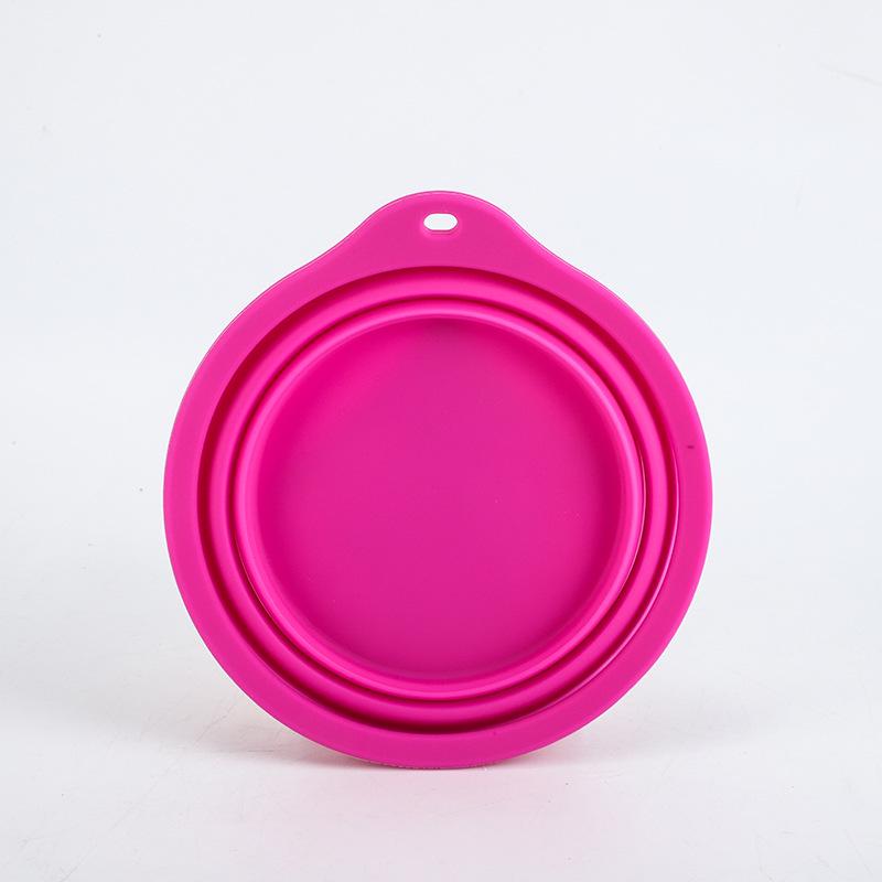 Collapsible Silicone Dog Bowl - Portable Outdoor Pet Food & Water Bowl
