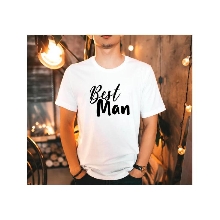 Best Man Shirt for Bachelor Party - Best Man Tshirt for Him for Wedding - Best Man T Shirt for Groomsmen - Bachelor Party Gift for Best Man S белый