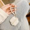 Airpods1/2Nd Generation Protective Case Transparent Lace Creative Airpodspro 3Rd Generation Bluetooth Headset Case Pearl Chain