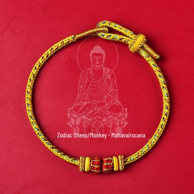 2026 Year of the Horse Tai Sui Red Bracelet: Benming Year Eight Buddhas Red String for Women & Men