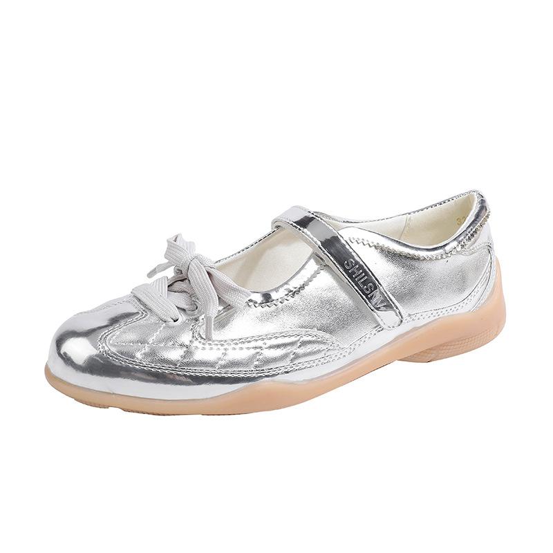 

Версия из овчины~ туфли-балетки на платформе 6 см с внутренним увеличением роста, женская повседневная спортивная обувь, туфли Мэри Джейн 40