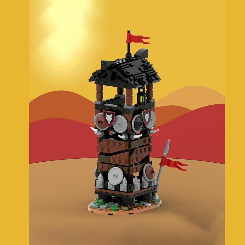 MOC Bausteine Burg Hühnerstall Burg Boot Zelt Stall Modell Dekoration Mittelalterliche Szene Spielzeug Bausteine Sammlung