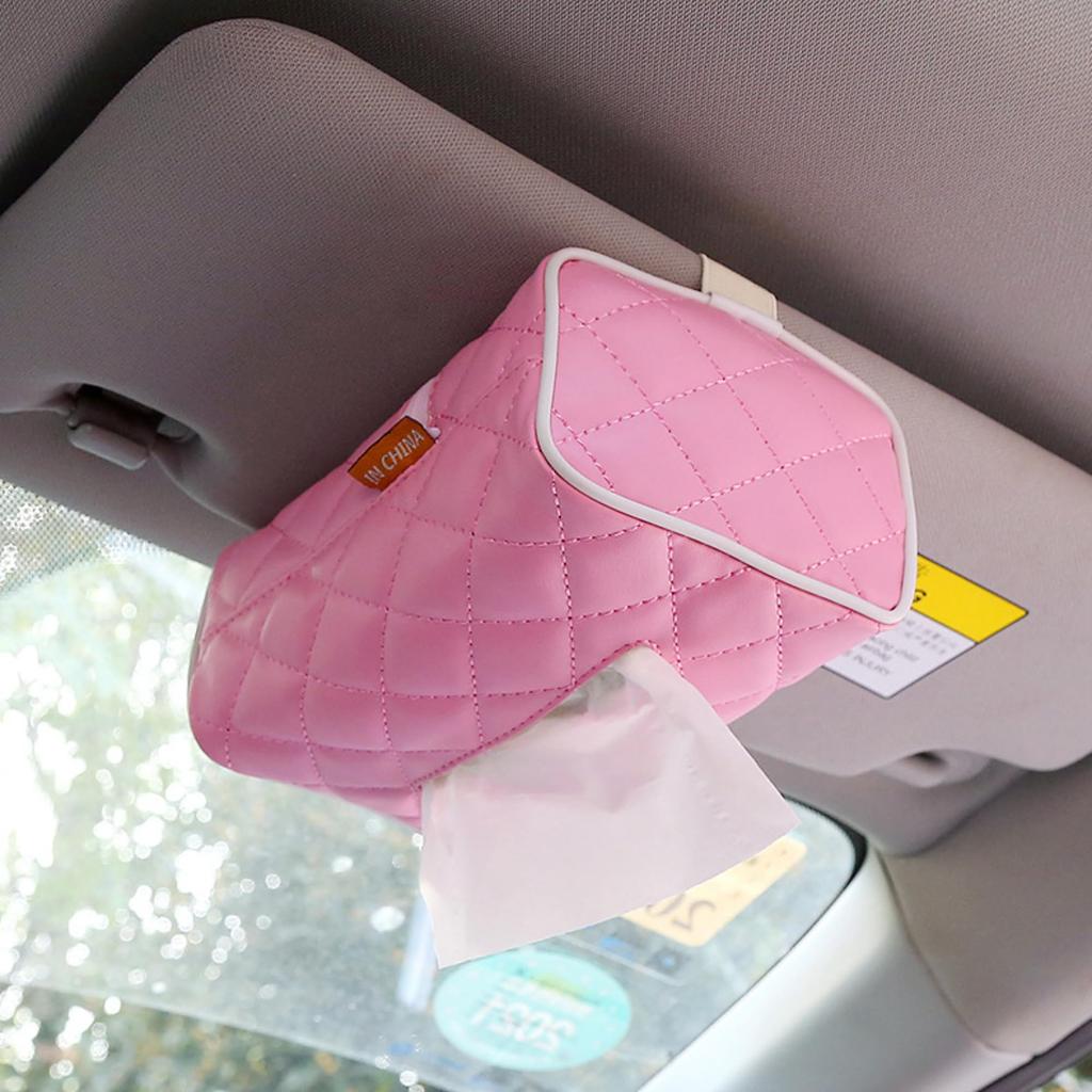 Car Tissue PU Car Storage Multifunctional Compatible with Sun Stylish Interior Shape Easy Installation [ARSxODES] Case, Leather, Holder, Mounting,