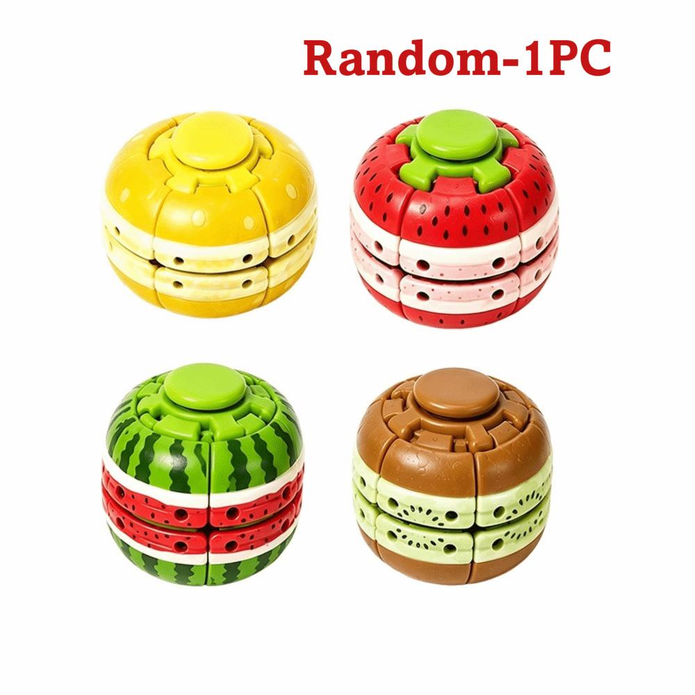 PP Fruit Spinner Toy Press and Rotate 3D Printed Fidget Toy  Leisure Entertainment