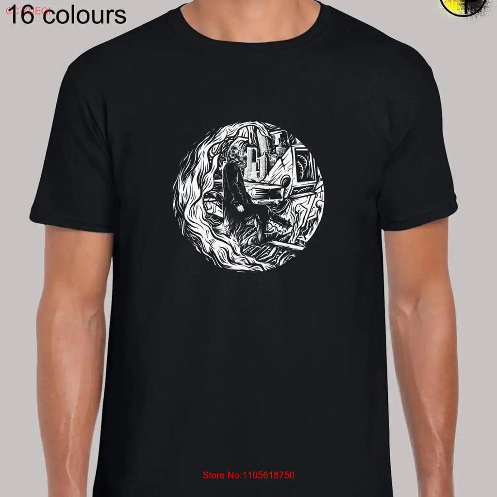 Biohazard City Unisexs T Shirt Unisex Funny Joke Novelty Cool Science Steampunk Nuclear Lockdown Hazard Dystopian Future Vintage