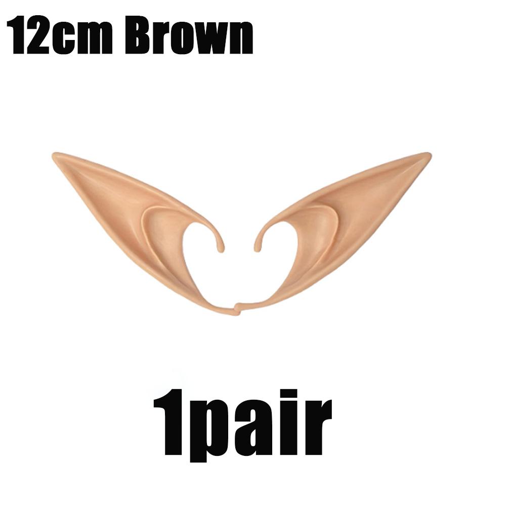 

1pcs Elf Ears Latex Pointy Ears Costumes Hook Christmas Halloween Party Masquerade Decor Women Men Vampire Clothing Accessories