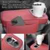 Armrest Cover For Car Car Armrest Cover Center Console Pad Cushion Storage Box Arm Rest Covers Leather Cup Holder Center Console