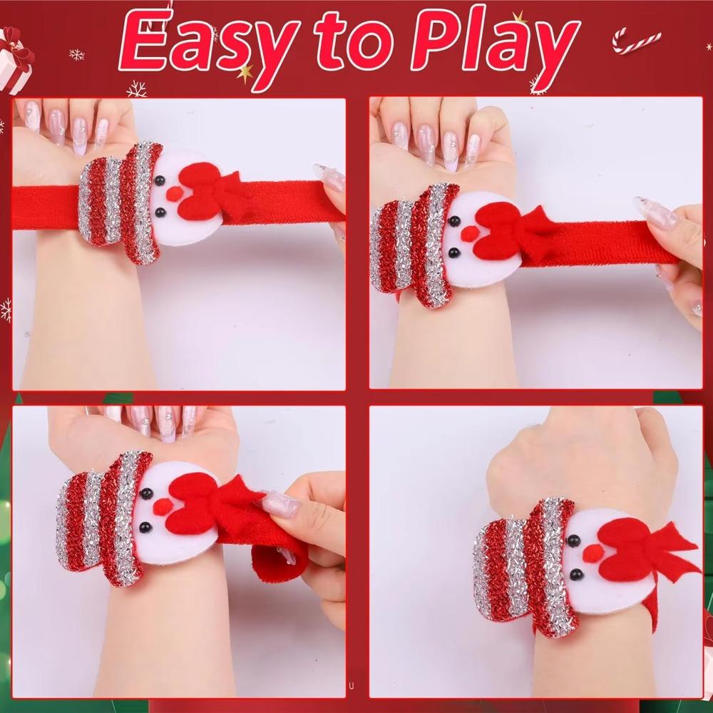 5-50 ks Vánoční plácací náramky Vánoční slap náramky Santa Claus Sněhulák Sob Medvěd Vánoční dekorace Party drobnosti Dárky