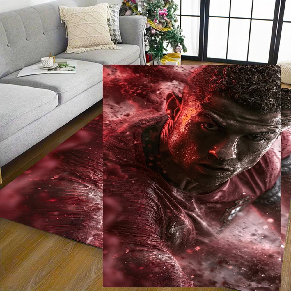 Superhero Action Floor Rug Office Rug Suitable for Game Room Dormitory Hallway Study room Antislip Carpet Anime Office Decor