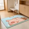 Anime  L-LuLu Floor Mat Absorbent Floor Mat Non-Slip Entrance Rug for Bathrooms Restrooms and Toilets
