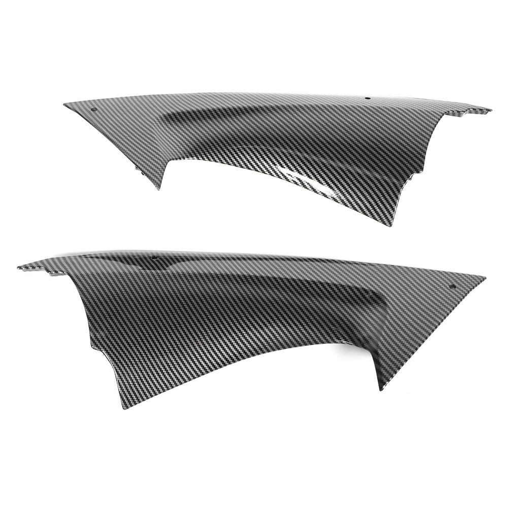 2 bucăți din fibră de carbon, capac lateral pentru conducta de aer, piesa de inserție, potrivită pentru Yamaha YZF R6 2008?2016