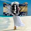 1PC Custom Name Royal Name Beach Towel Highly Absorbent And Sand-Resistant Towel for Swimming, Pool, Yoga, And Travel Lightweight