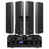 SAST SH-415 Wall-Mounted Speaker System with Dual Wireless Microphones (CN Version)
