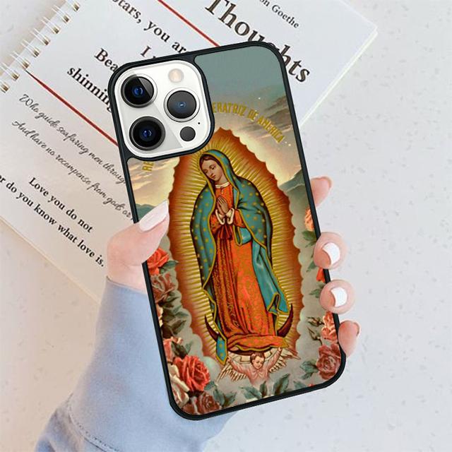 Virgen De Guadalupe Virgin Mary Phone Case For iPhone 17 Air 16 pro max 15 14 plus 12 13 Soft Shell Cover coque