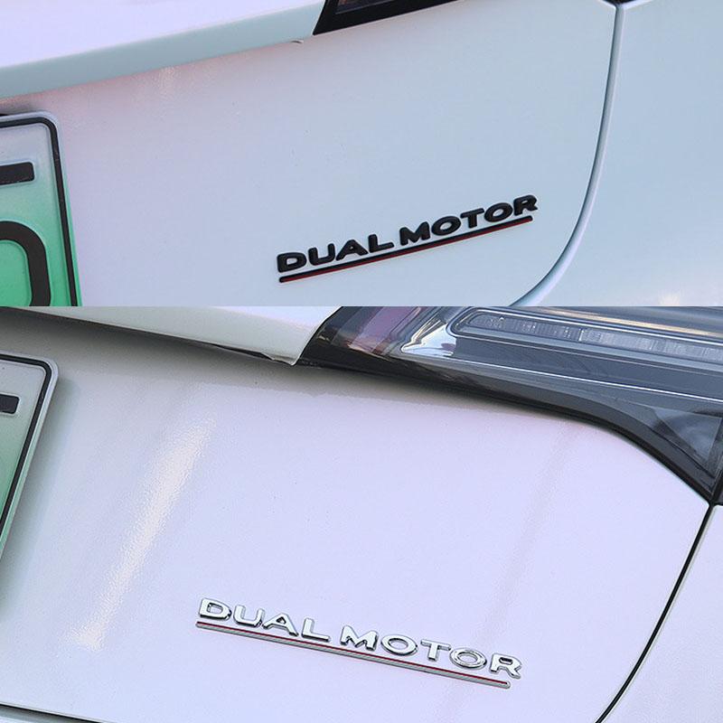 3D Premium ABS DUAL MOTOR Underlined Letters for Car Styling High Performance Car Fender Trunk Rear Bonnet Decal Emblem Badge Sticker