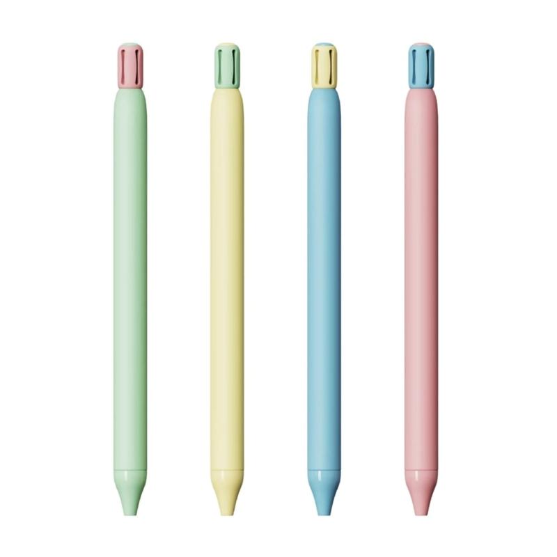 

4Pcs Flower Retractable Gel Pen 0.5MM Tip Smooth to Write School Office Supplies for Adult Student Writing Journaling 1