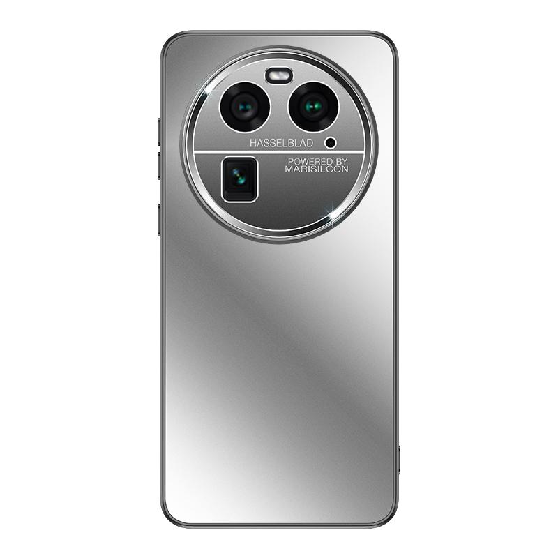 For Oppo Find X7 X6 Pro Ultra Metal lens all inclusive Protector Straight Edge Back Plating PC Matte Frosted Anti fingerprint Bumper Cover Case Shell