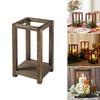 Elegant Wood Lanterns Candle Holder Flower Rack for Weddings Parties and Home Decors Romance Centerpieces Decoration