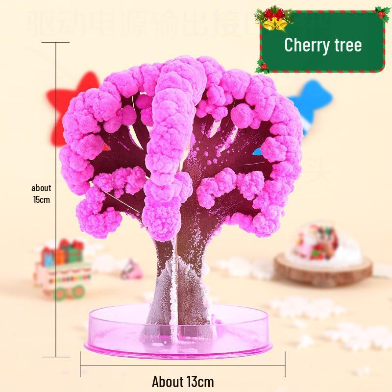 Blossoming Crystal Christmas Tree: Handmade Magic Growing Ornament & Gift