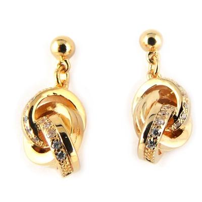 [L0389] - Gold Plated 'Goddess' Gold Earrings