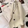 Women's Suit Spring Autumn Female Top Office Lady Blazer Loose Fit Thin Jacket Lapel Collar Coat for Work Leisure Time