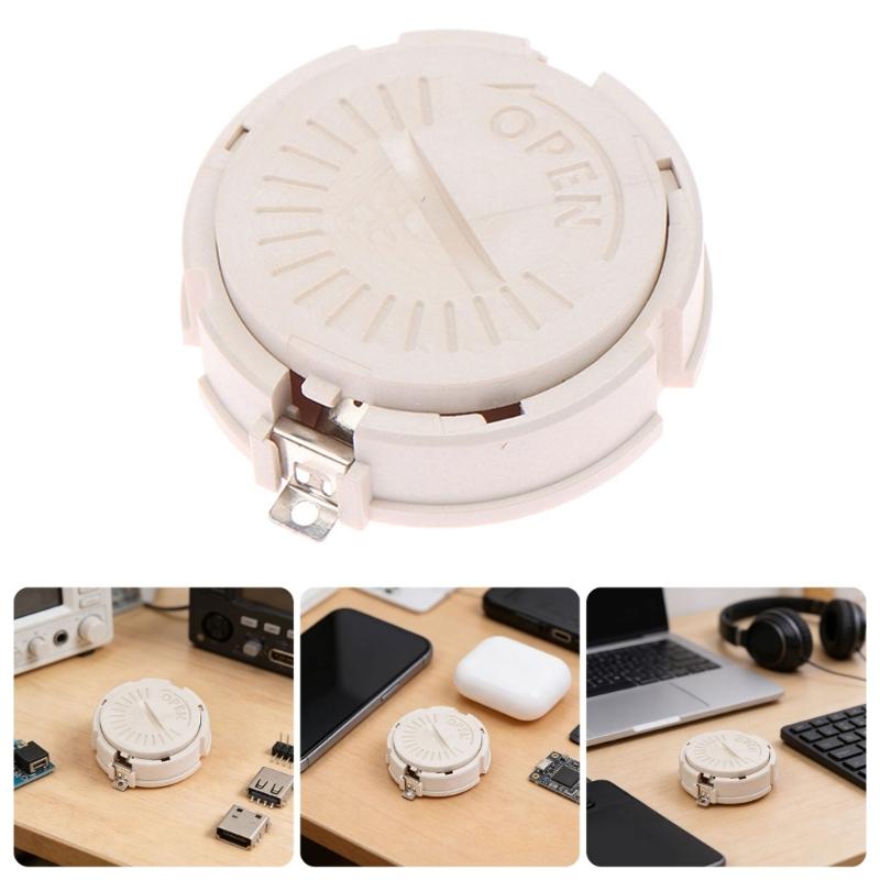 CR2450 Battery Holder With Cover Coin Button Battery Holder Container Case For Secure Battery Installation