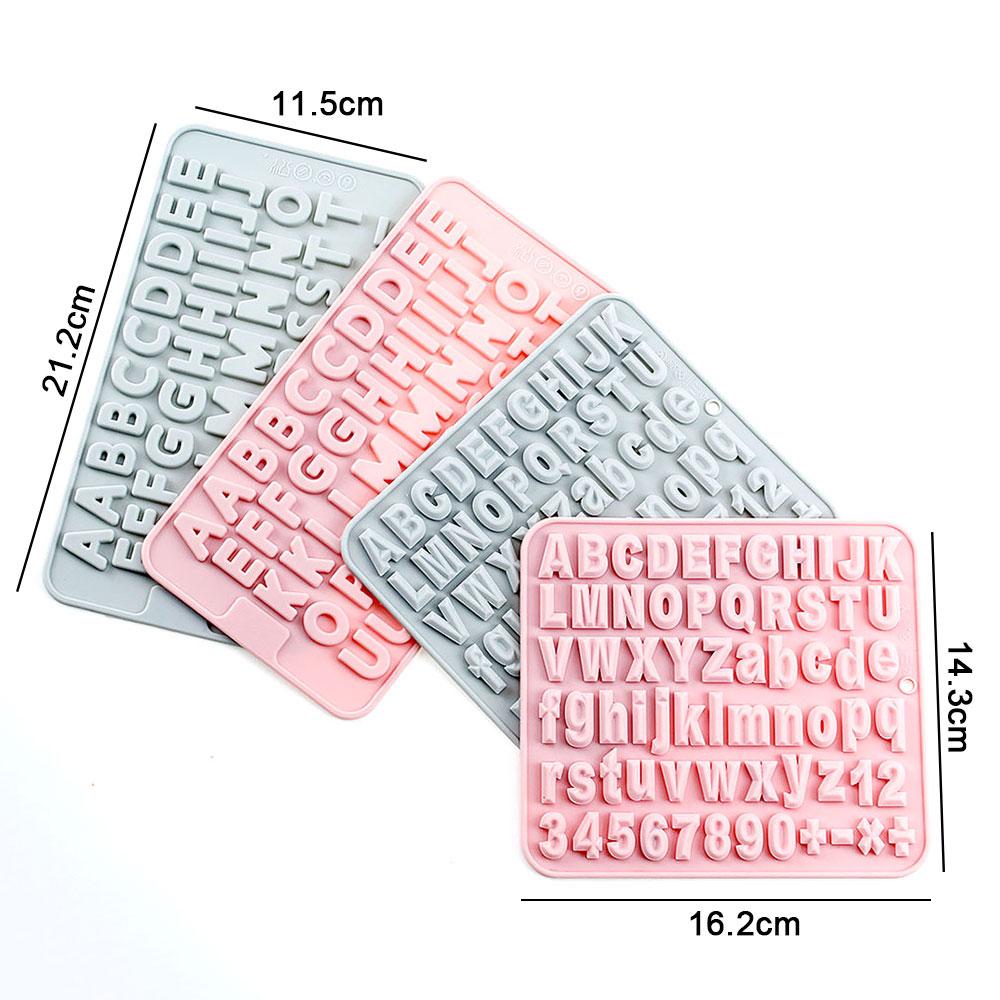 Silicone world DIY Silicone Chocolate Mold 26 Letter Number Chocolate Baking Tools Silicone Cake Mold Jelly Candy Mold 3D Mold