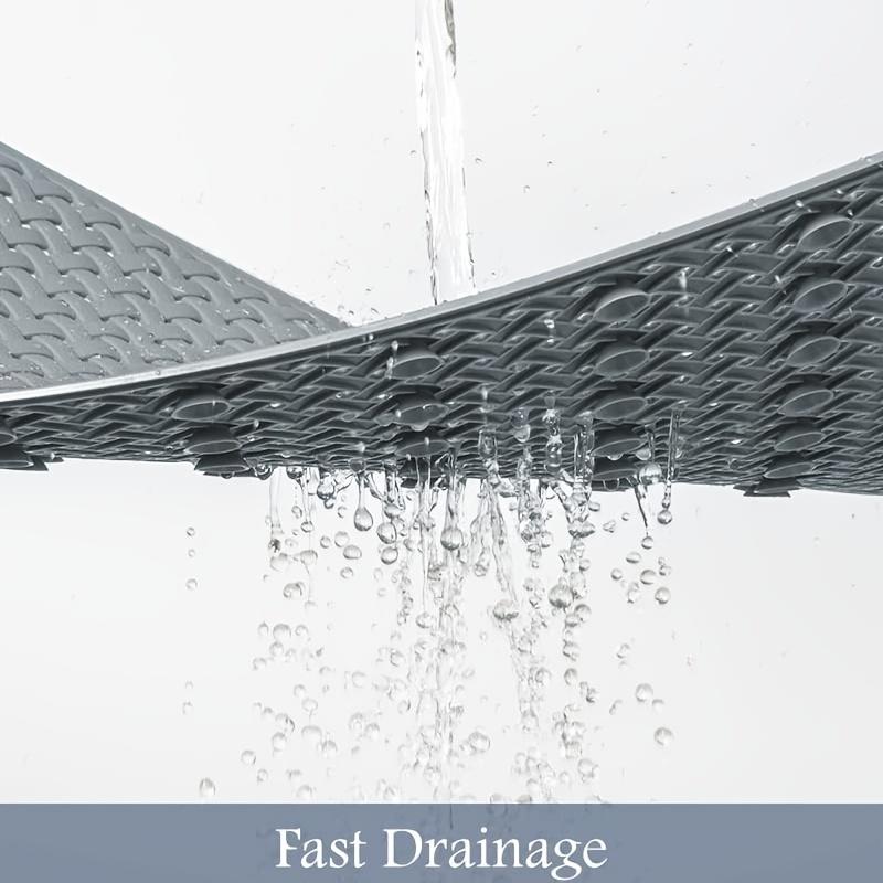 1pc Bathtub Mat, Non Slip with Suction Cups and Drain Holes, Machine Washable Shower Mat, Anti-Slip Bath Mat for Bathroom Bathtub