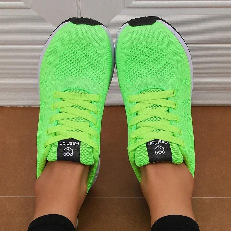 Women's Vegan Mesh Sports Shoes Trendy Luxury Brand Non Slip Flat Shoes Comfortable Track Field Jogging Neutral Casual Shoes