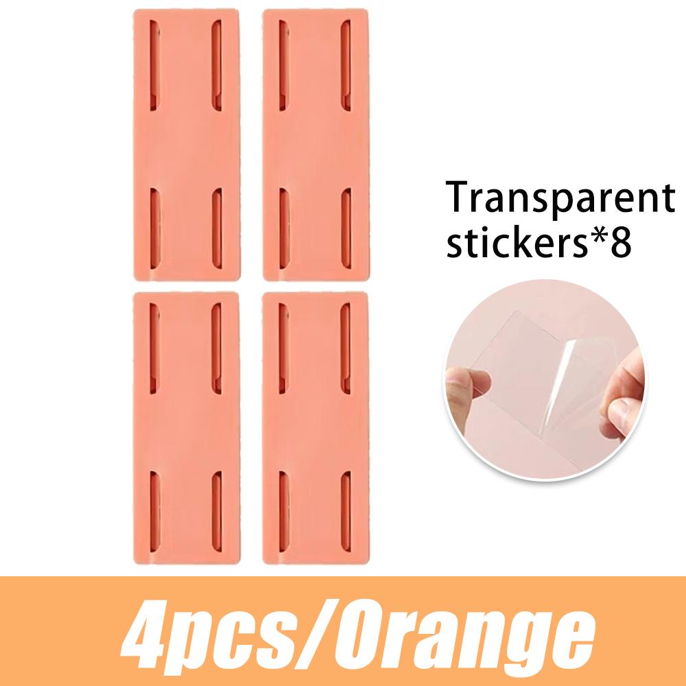 Wall-mounted Plug Fixer Holder Self-adhesive Sockets For Cable Wire Organizer Seamless Cable Sockets Holder To Home Appliance