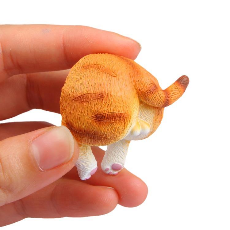 Kitty Butt 3D Cartoon Magnetischer Kühlschrankmagnet & Aufkleber