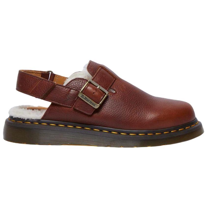 Dr. Martens Jorge 2 Suede Slingback Mule Fur Lined - Cashew Brown Unisex Sneakers 31885253