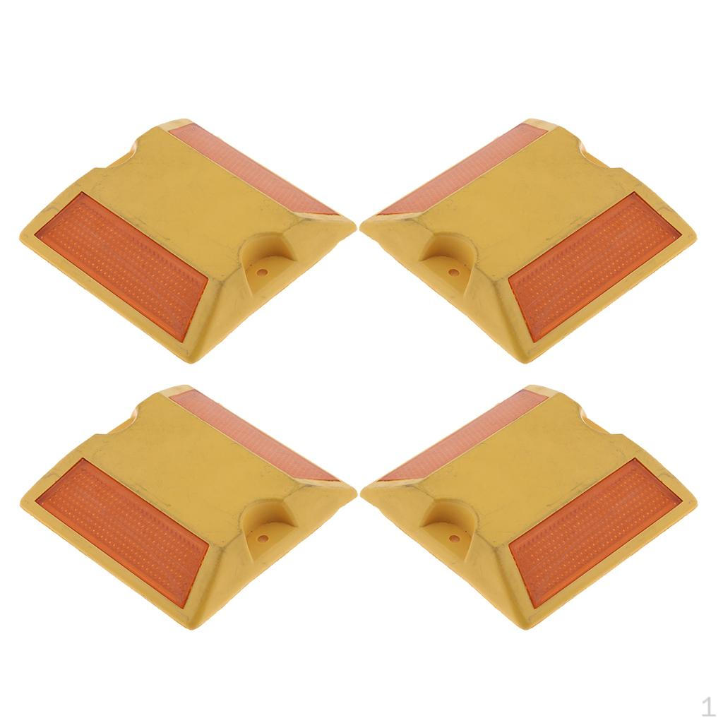 

Светоотражатель дорожный коммерческий, Желтый, 4 шт.